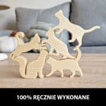 Drewniana Układanka 3D Kociarza1