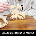 Drewniana Układanka 3D Kociarza2