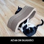 Duży Drapak Tekturowy Dla Kota Dwustronny 68x26x21 cm Kot W Butach1